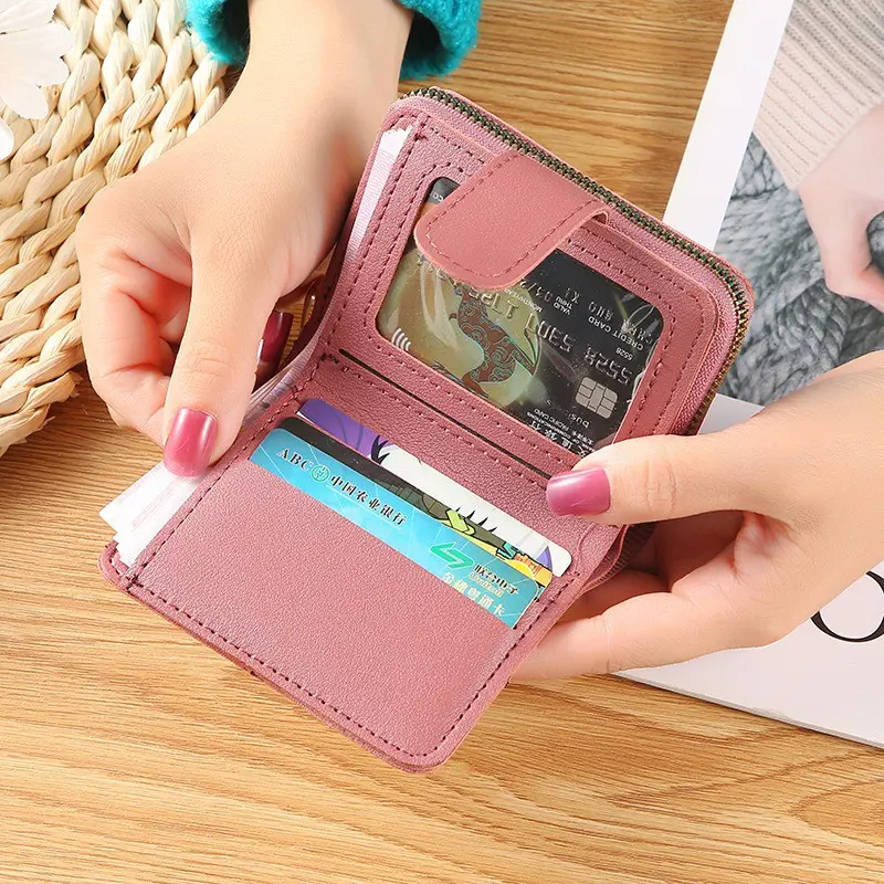 878 COD DOMPET WANITA IMPORT MURAH REAL PIC/ Dompet Lipat Pendek Dompet Wanita Resleting Dompet Kartu Kecil 3