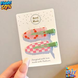 กิ๊บติดผมเด็กผู้หญิง สไตล์เกาหลีและญี่ปุ่นใหม่ หวานและน่ารัก คลิปปากเป็ด เหมาะสำหรับหน้าม้า เครื่องประดับผมอเนกประสงค์ สไตล์ใหม่ขั้นสูง สำหรับผู้หญิง พร้อมสต็อกในปี 2025