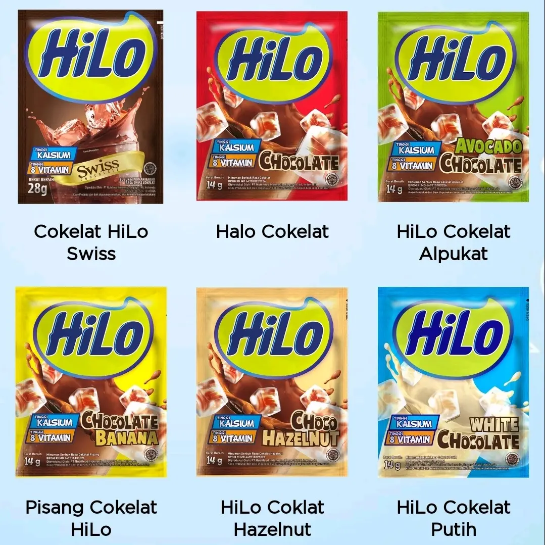 SUSU HILO SACHET (1 Renteng Isi 10 Sachet @14 Gram)
