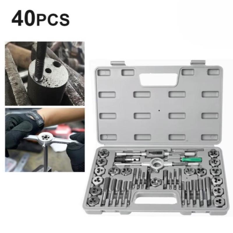 Bộ Taro Tạo Ren 40 Chi Tiết, Hợp Kim Thép Cao Cấp M3-M12 Chuyên Dụng