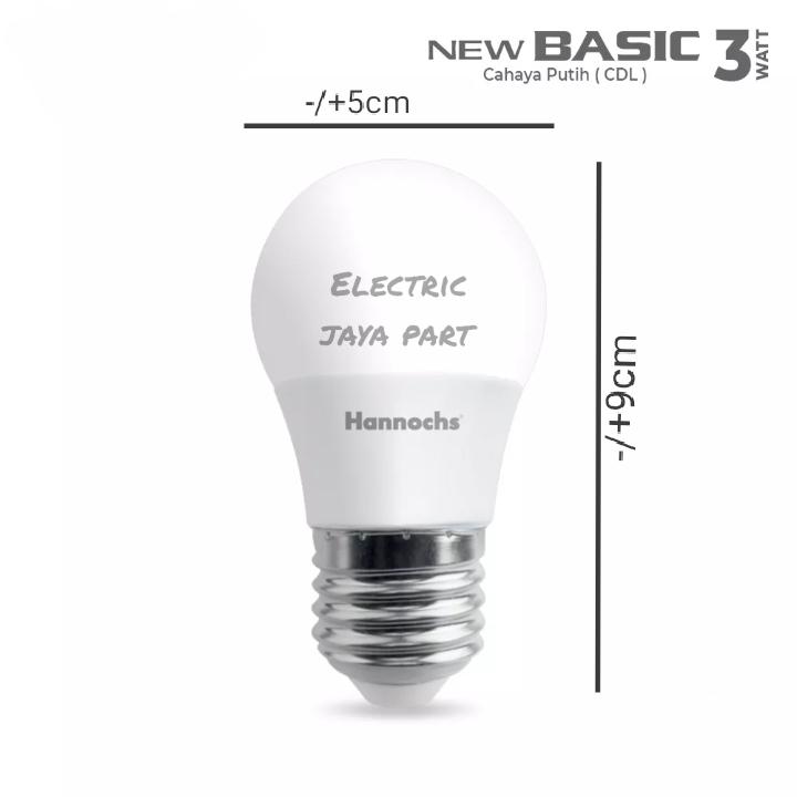Hannochs Lampu LED New Basic 3 Watt / Led Hannochs 3 Watt 4