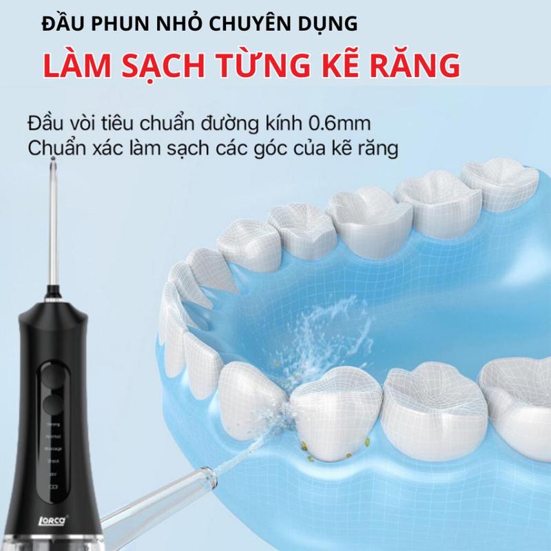 Product Introduction of Tăm Nước Lorca TA 9109WT Chăm Sóc Vệ Sinh Nướu Nhạy Cảm Toàn Diện, Đánh Bay Mảng Bám Ở Kẽ Răng 21