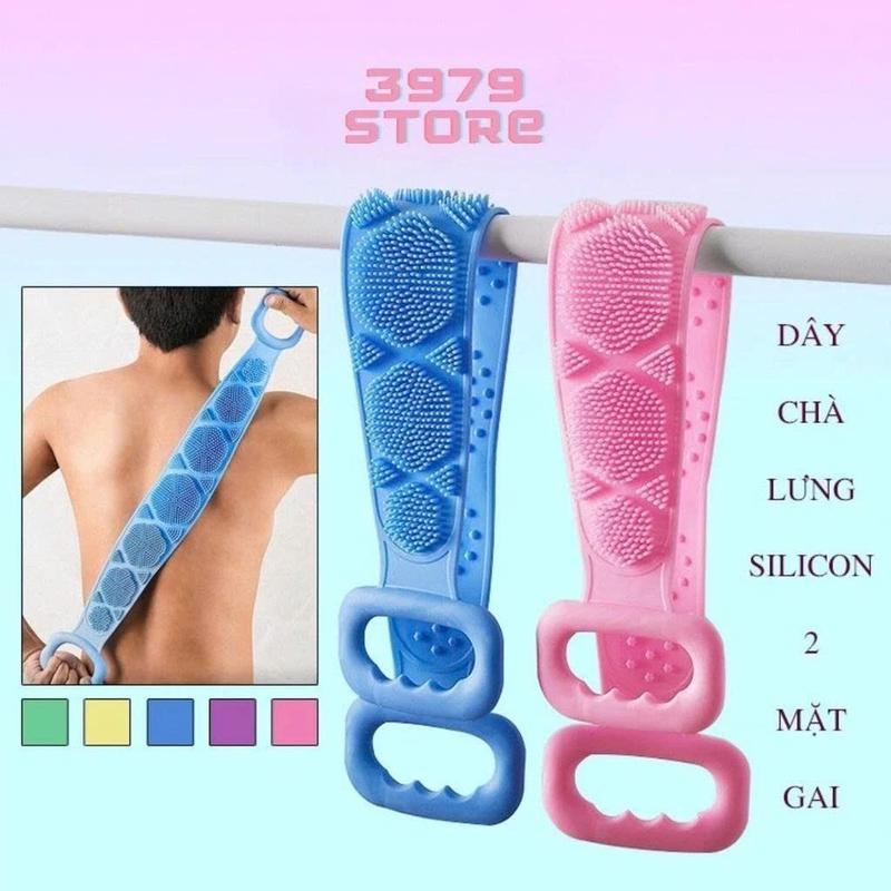  Dây Đai Tắm Chà Lưng Cọ Lưng Silicon Massage Lưng Giúp Lưu Thông Máu 