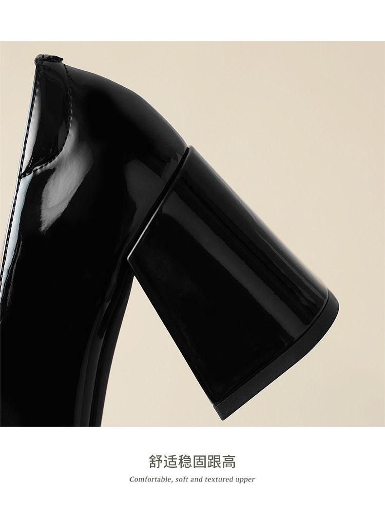 Product Introduction of Vintage Mary Jane Flat Shoes, Square Toe Design with Thick Heels, Anti-Slip Design, Available in Multiple Colors, Gift for Girlfriend. 14