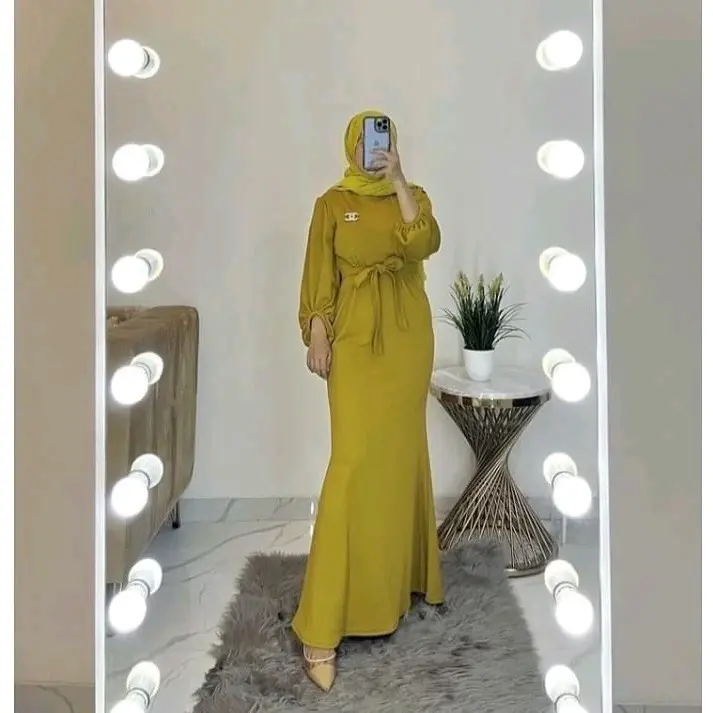 Azura dress - Baju kondangan Slim - dress kondangan tangan Balon Tali 1