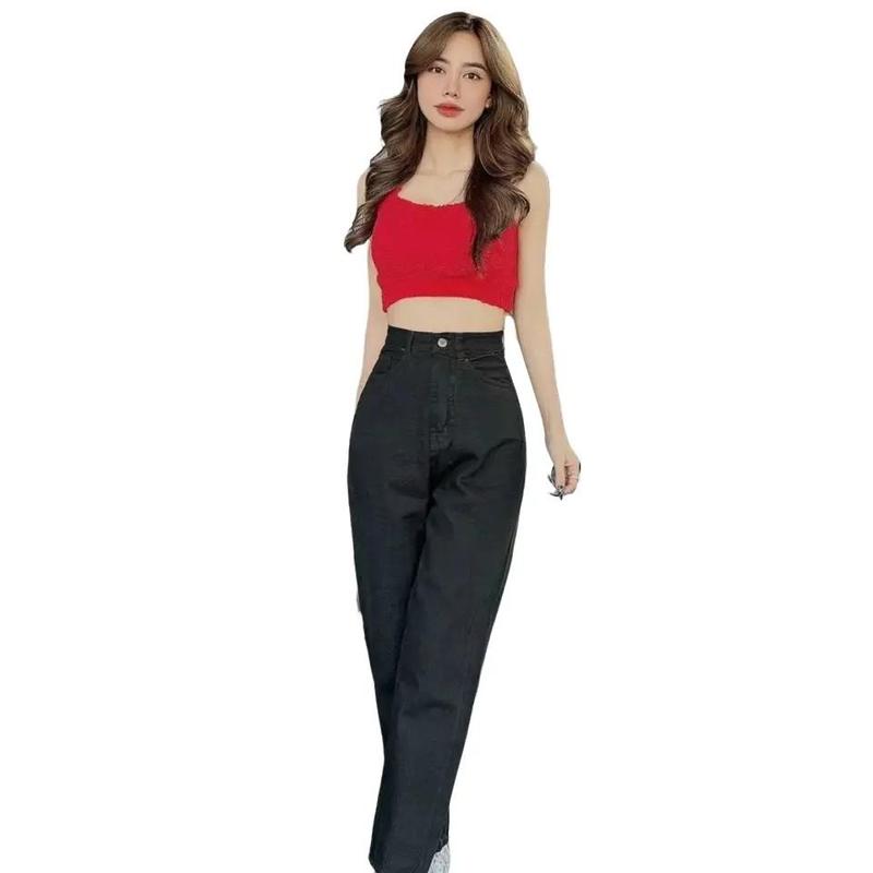 Product Introduction of QUẦN JEAN NỮ bò 493 fom chuẩn baggy . Form chuẩn, ôm dáng, :Pants Women Voi Có Túi 16