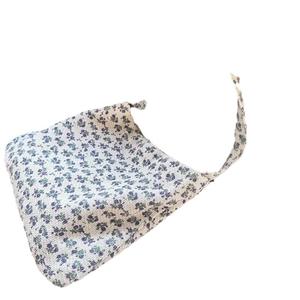 Beg Bahu Tunggal, Tekstur Bunga, Sesuai untuk Musim Bunga dan Musim Panas, Beg Tote Artistik Retro, Sesuai untuk Ulang-alik Bags Totebag Wanita