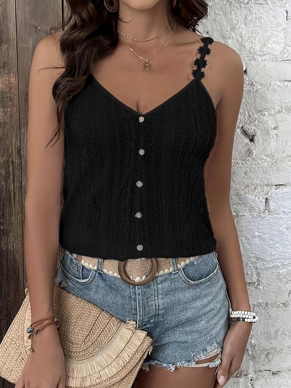 Women's Plain   Cami Top, Casual Elegant Sleeveless Top for Summer, Ladies Clothes for Daily Wear 4