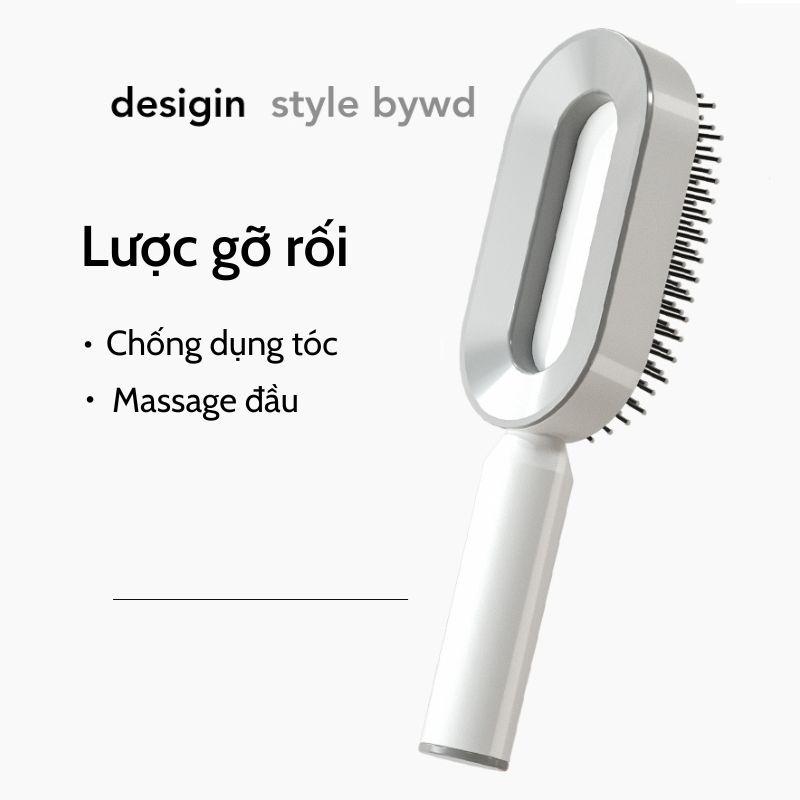 Lược gỡ rối tóc có đệm hơi massage đầu AKIO Mart