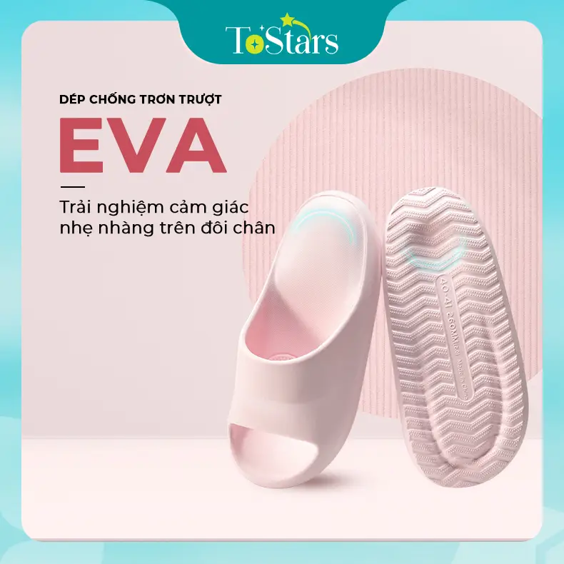 Dép lê cao cấp mềm mại như mây chất liệu Eva cho mùa hè dành cho nam nữ, dép chống trượt dùng trong nhà và phòng tắm