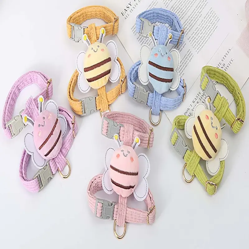 Dây Dắt Mèo Chó Cho Thú Cưng La Pet House Hình Con Chú Ong Đáng Yêu Đi Dạo Yếm Chó Con Poodle Mèo Lớn Nhỏ To Cái Bull 8
