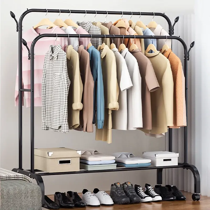 Hàng Loại 1Giá Treo Quần Áo Sắt Thép Sơn Tĩnh Điện Mẫu Mới - Để Giày, Treo Mũ, Giàn Phơi Quần Áo bàn _ ketreo  quanao