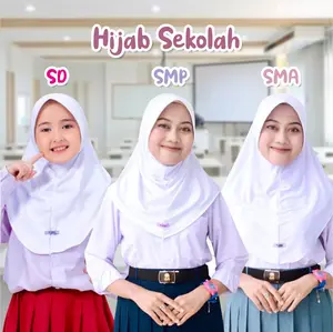 Kalisha - Hijab Anak Sekolah (Kerudung Instan Jersey Ukuran SD SMP SMA)