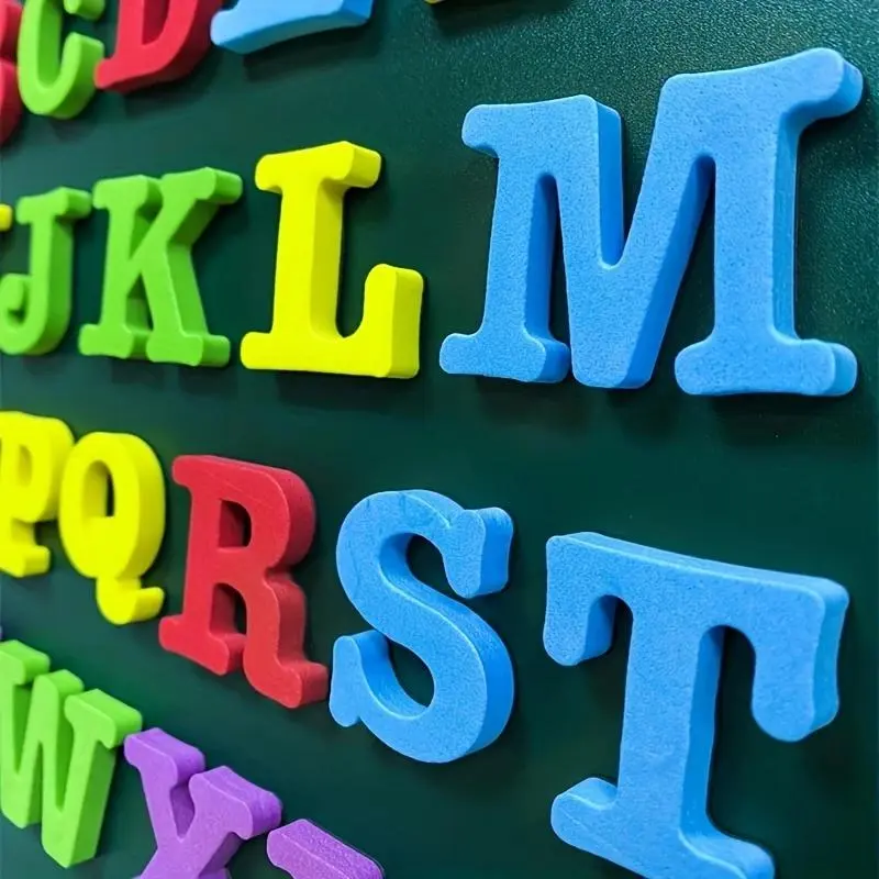 Magnetic Alphabet & Number & Symbols Set, 50pcs/set Random Color Magnetic Fridge Magnet, Home Decor for Kitchen Classroom Dining Room, Decoration 2