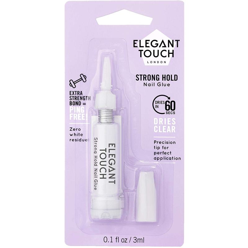 Elegant Touch Firm Hold Ultra Strong Bond Nail Glue - Clear 3g 0