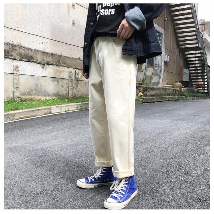 Quần kaki nam Choice PS04 dáng baggy cạp chun dây rút 3