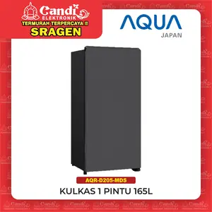 AQUA Kulkas 1 Pintu 165 Liter Giant Freezer - AQR-D205-MDS