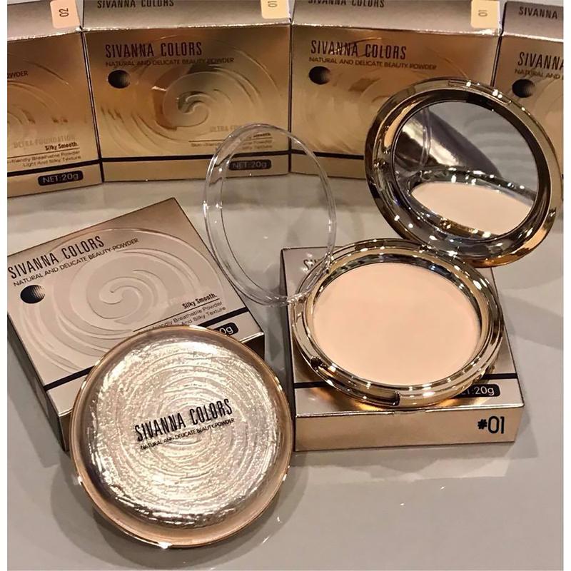 Phấn Phủ Siêu Mịn Chuẩn Thái Lan - Sivanna Colors Natural And Delicate Beauty Power Cosmetic Mỹ Phẩm Trang Điểm Nữ