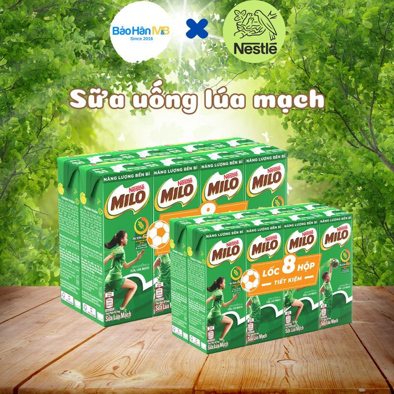 Sữa Milo Nestle 110ml và 180ml Việt - Thái [ Thùng x48H ] - Sữa uống lúa mạch