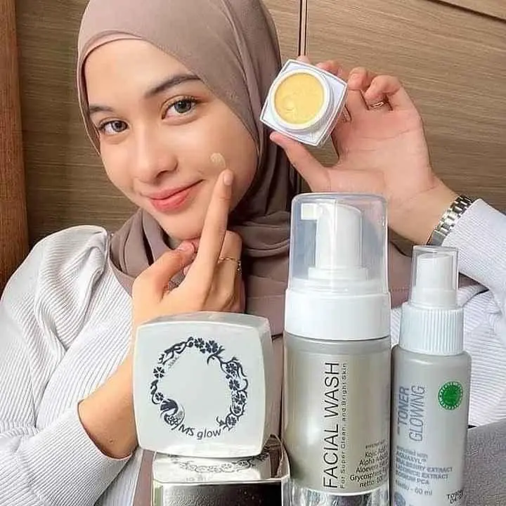 MSG - skincare original paket wajah acne/luminous/ultimate/whitening/CELL DNA Berminyak Kusam Mencerahkan Aging