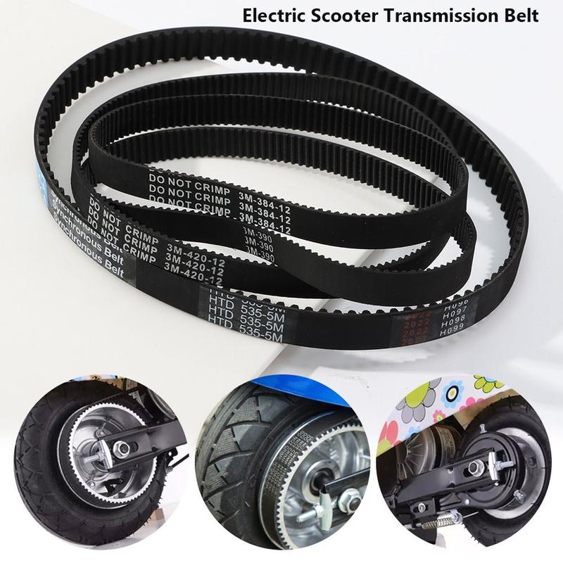 Product Introduction of Black HTD E-scooter Hoverboard Parts Drive Stripe Rubber Transmission Belt Electric Scooter Belt Timing Belts 25