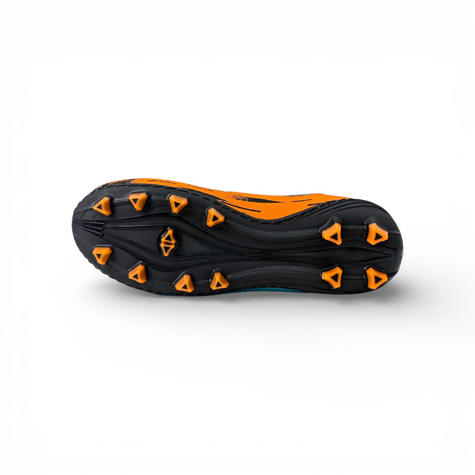 Zars - Sepatu Sepak Bola Nova Zenixspeed FG Black/Cyan/Orange Original Zars - Sepatu Sepak Bola Nova Zenixspeed FG Black/Cyan/Orange Original