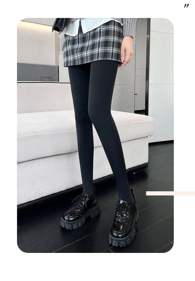 Product Introduction of Autumn and Winter New Water Light Pants Artifact Outer Wear Nude Feel One-Piece Trousers Single Layer Fresh-Colored Pantyhose Women's Leggings Wholesale 36