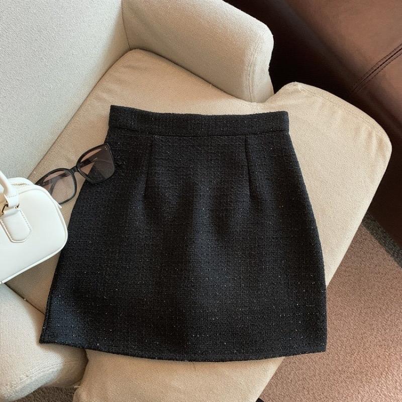   M005  Chân Váy Dạ Kim Tuyến Dáng A Cạp Cao Có Lớp Lót Bảo Hộ Có BIGSIZE Nữ Women 