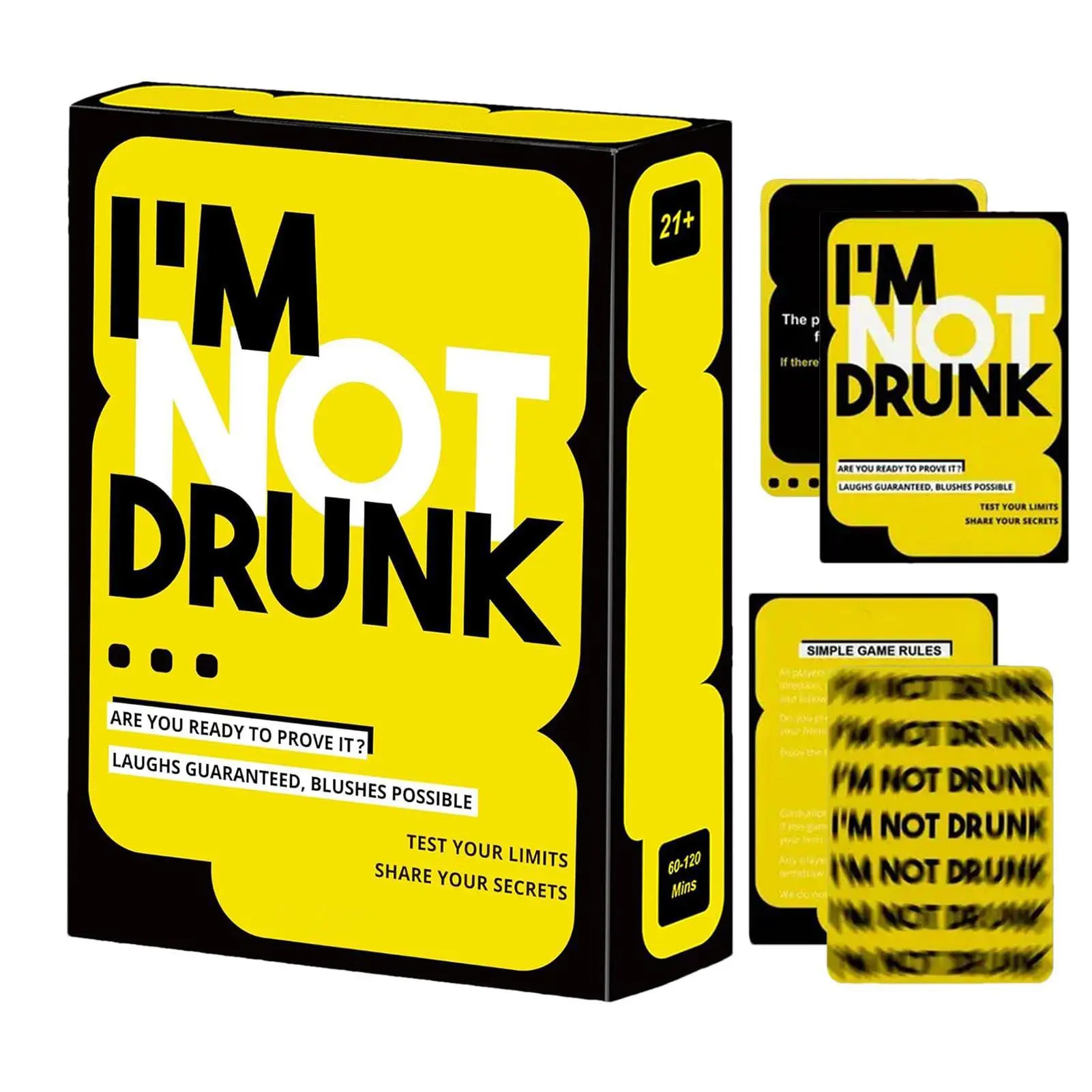 I'm Not Drunk Card Game, 1 Set Adult Card Games, Creative Adult Drinking Game for Party, Party Game Supplies