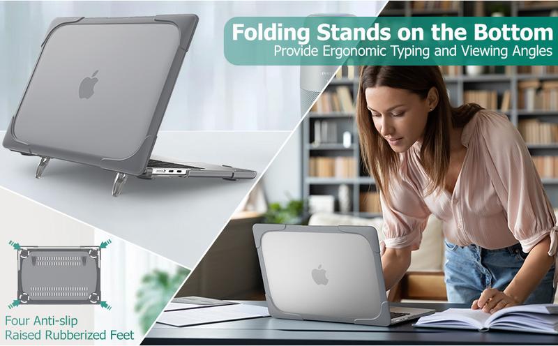 Product Introduction of Shockproof Stand Case for MacBook Pro 14 2023 M2 A2779 A2442 2022 Air M2 A2681 Pro Retina 15 Touch bar Air/Pro 13 inch 2021 2020 A2337 M1A2338 A2289 A1706 13