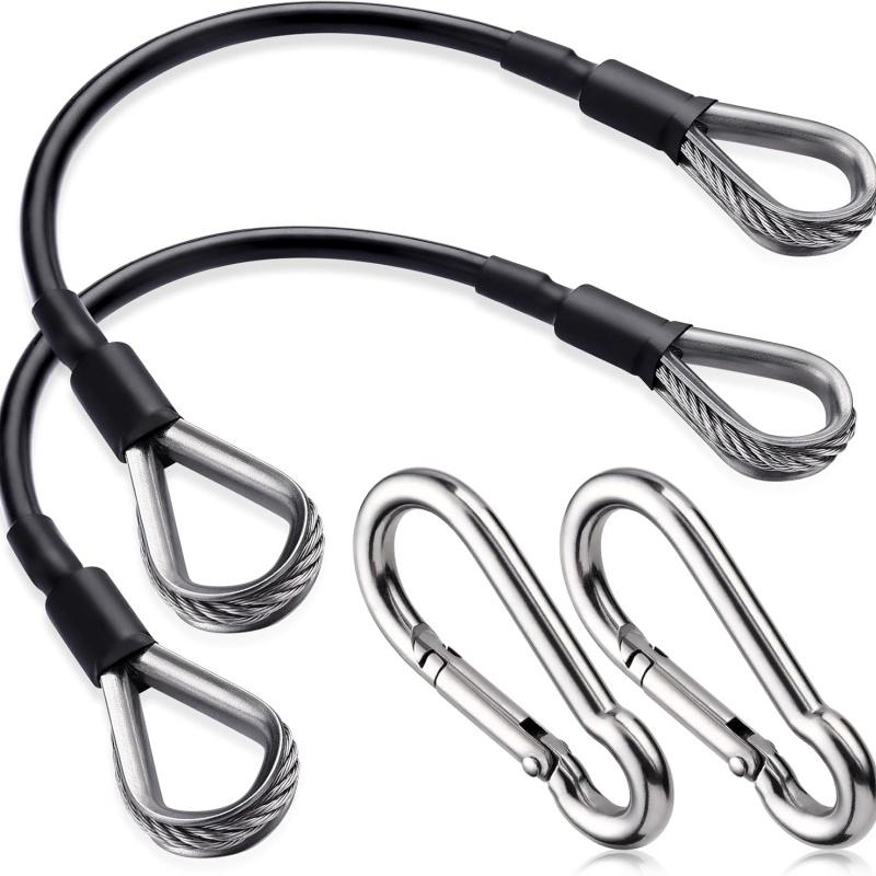 1/2Pcs 25cm Gym Cable Extension Compatible with Home Gym Accessories for LAT/Tricep Pull Down and Leg Extensions Machine 2