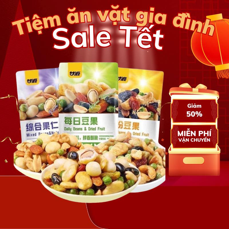 36 gói hạt mix dinh dưỡng sấy khô vị hoa quả tự nhiên Snack Thức Ăn Nho Ăn Vặt Food