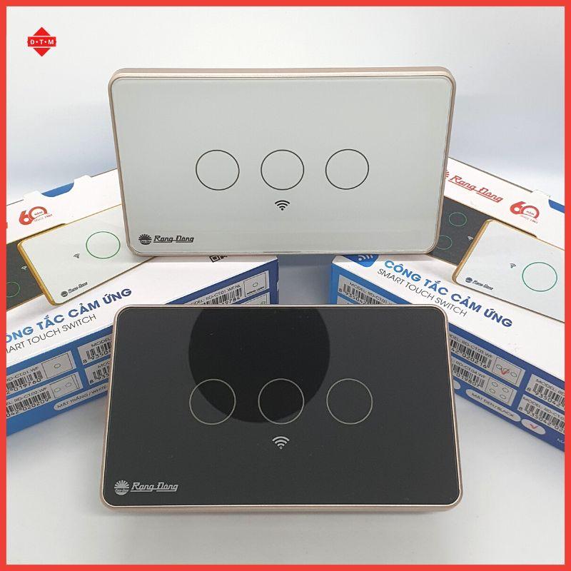 Công Tắc Thông Minh Wifi Rạng Đông - Công Tắc Cảm Ứng 1,2,3,4 Nút Điều Khiển Hẹn Giờ Từ Xa Qua App, Giọng Nói - BH 1 Năm