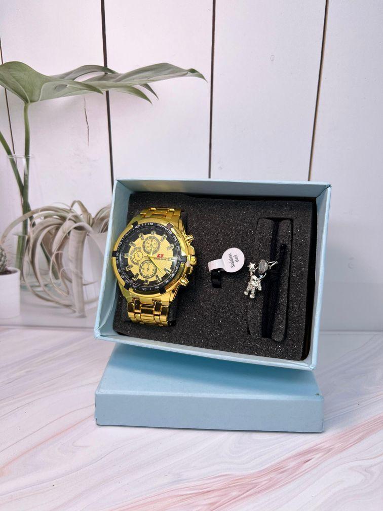 Jam Tangan Pria Paket Lengkap - Diameter Case 30-50mm, Termasuk Jam Tangan, Gelang, dan Cincin - Garansi Uang Kembali 100% Jam Tangan Pria Paket Lengkap - Diameter Case 30-50mm, Termasuk Jam Tangan, Gelang, dan Cincin - Garansi Uang Kembali 100%