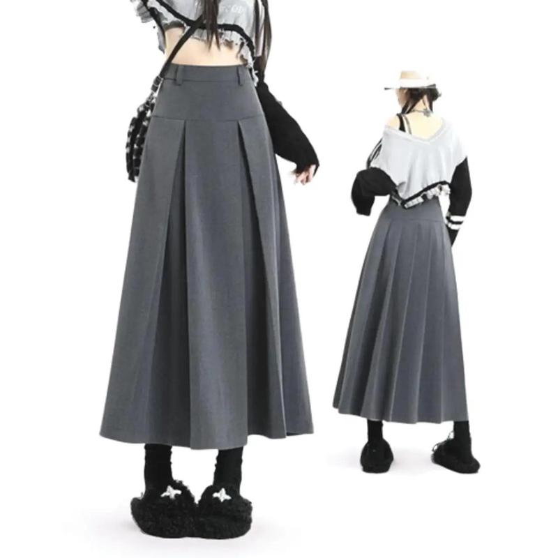  Chân váy dài xòe xếp ly đẹp dáng váy công sở nữ Cao Cấp phong cách hot Douyin Đi Chơi Công Sở Dự Tiệc Sang Trọng Women Voan 