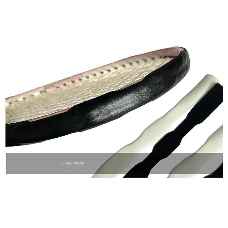 Product Introduction of NEW Black Transparent Tennis Racket Head Sticker PU Scratch Prevention Frame Protection Tape Sport Supplies Anti-collision Racquet Frame Protective Sticker 15