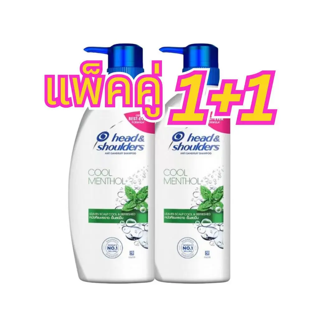 เฮดแอนด์โชเดอร์ แชมพู หัวปั๊มขนาด 370 มล. สูตรใหม่ (โปร 2 ขวด) conditioner โฟม hair shampoo แชมพูและครีมนวด