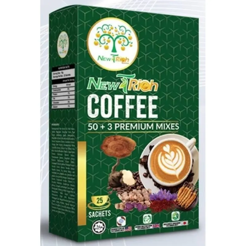 Cà phê tế bào gốc NewTrich dinh dưỡng lượng tử Quantum Artificial Intelligence Mỹ Coffee Đường