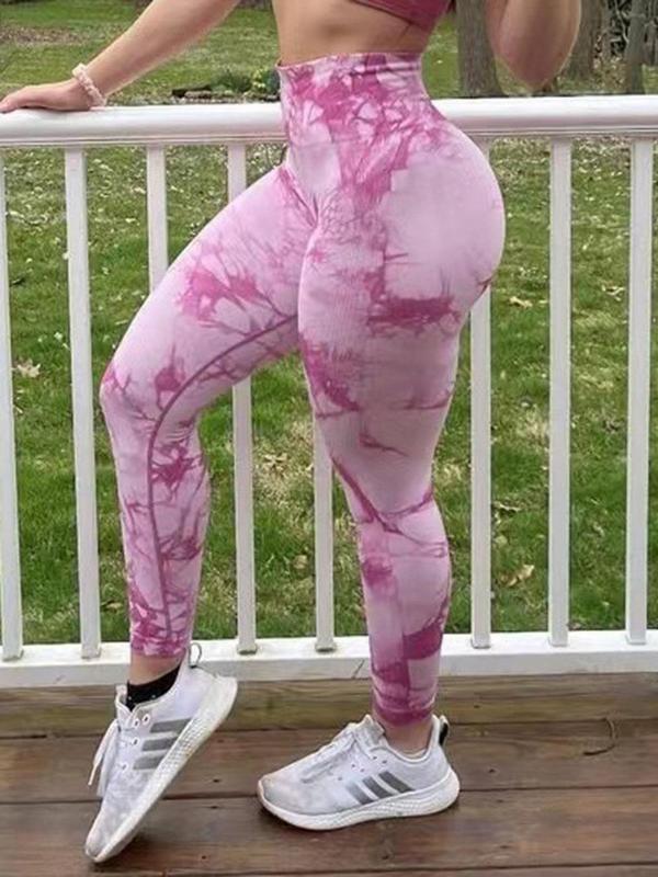 Valentine's Day Women's Tie Dye High Waist Sports Leggings Yoga Pants,  Seamless High Rise Leggings, Compression Pants, High Stretch Workout Gym  Yoga Pants for Valentine's Day Gifts, Tummy Control Gym Fitness Girl