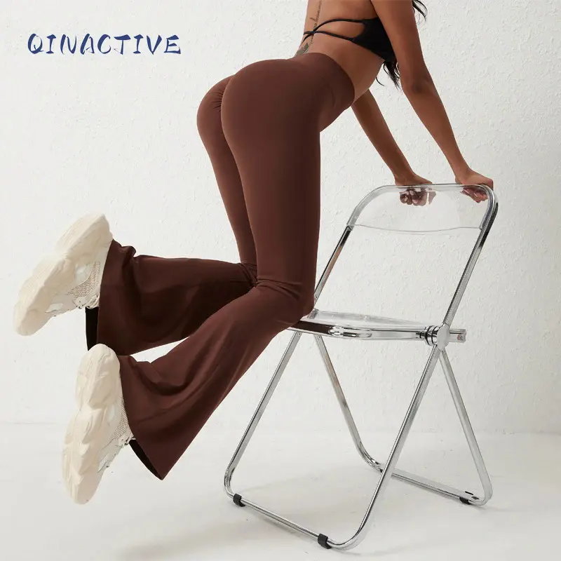 Quần Dài Legging Ống Loe Quần Tập Yoga, QINACTIV, Quần Tập Yoga Đáy Chuông Cho Nữ, Quần Tập Thể Dục Cạp Cao Co Giãn Tập Gym Thể Thao Thường Ngày _ Người Tổ Chức Khác