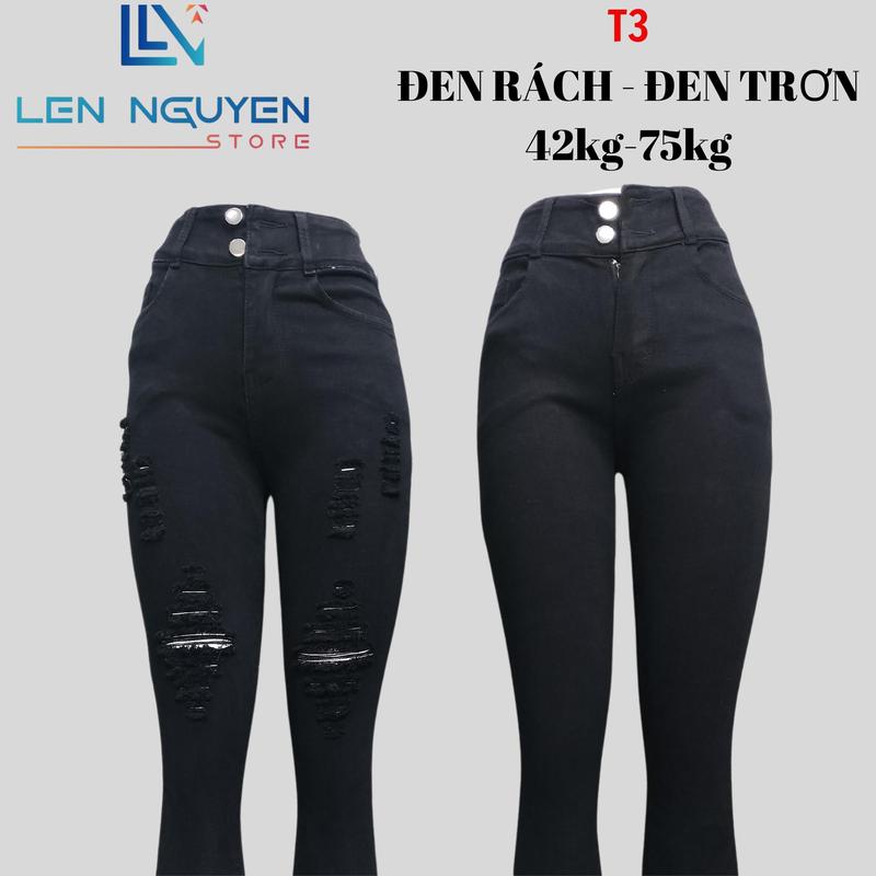 2.T3 [ Lên Nguyễn Store ] Quần Jean (Bò) Nữ 9 Tất Dài 85-90cm, Size 40kg-80kg, Thiết Kế Thêu, Màu Xám, Xanh, Lưng Cao 2 Nút, Ống Ôm, Co Giãn, Mền Mịn, Bigsize, Hotgirl, Mang Phong Cách Năng Động, Trẻ Trung, Tự Tin, Dễ Phối Đồ, Skinny. Women Pants