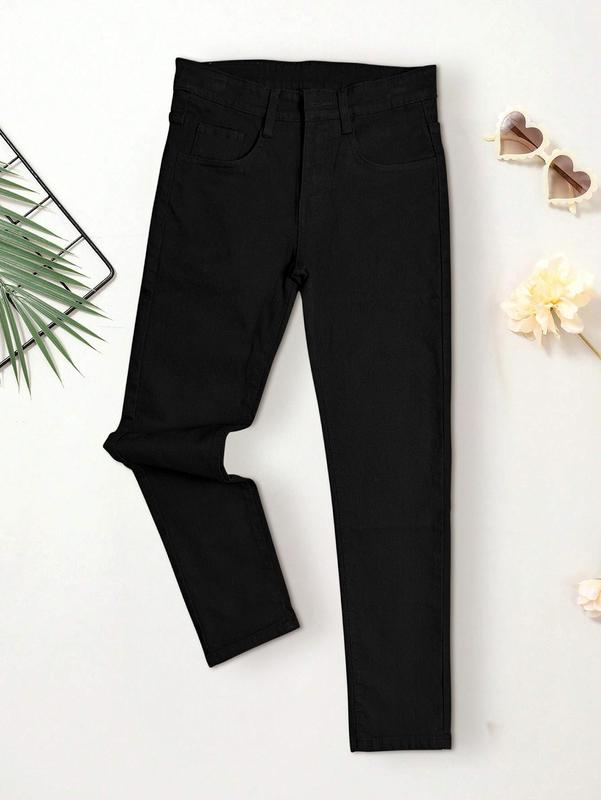 Quần Jean Nam B3STORE - Suông Trơn Hiện Đại, Dáng Đứng Chuẩn, Phong Cách Quần Rin Giá Rẻ 6