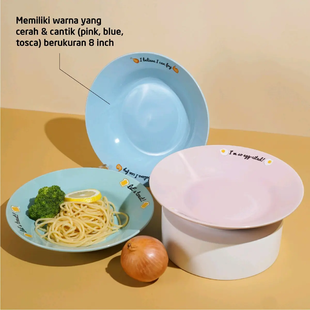 Piring Homeco Breakfast 3 warna