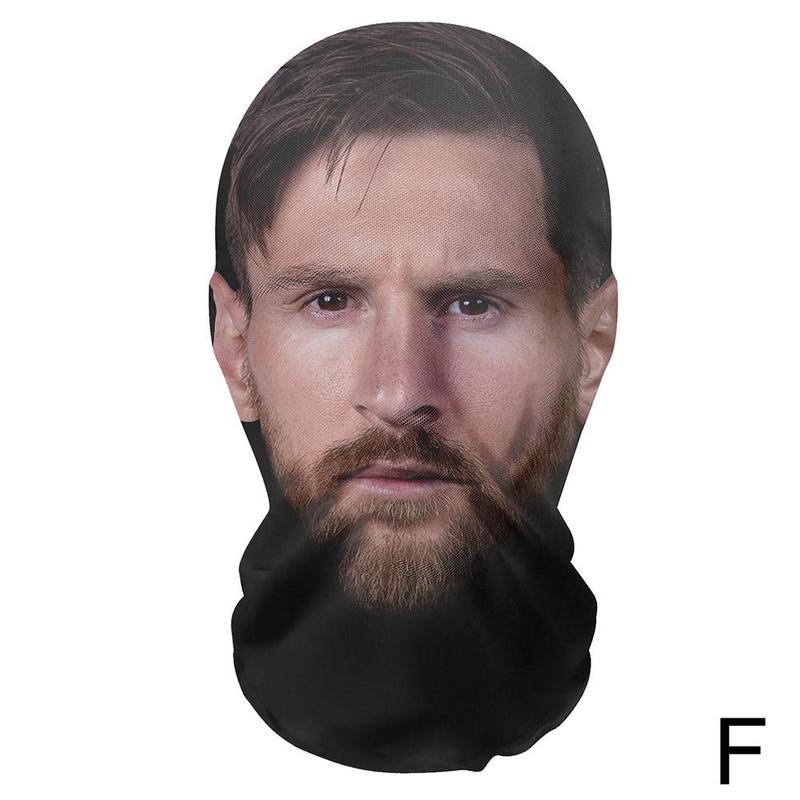 Product Introduction of Mặt Nạ Messi, In 3D, Lưới Đàn Hồi, Mặt Nạ Đầy Đủ Mặt, Dành Cho Nam Và Nữ, Mũ Cài Tóc Hóa Trang, Thời Trang Hip Hop, Mũ Trùm Đầu Balaclava, Kẹp Tóc Mũ Đội Đầu 29