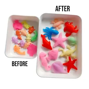 KIDSINK Mainan anak WATERBEADS ANIMAL / growing animal hewan jumbo isi 3pcs/ binatang rendaman