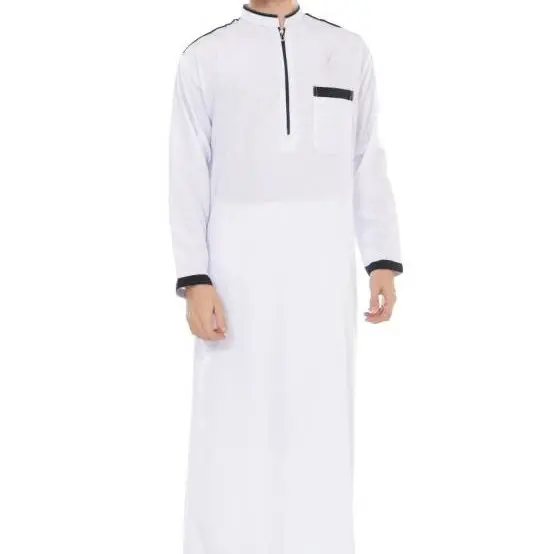 Jubah  Gamis Umroh Pria Jubah Gamis Pria Arab Dewasa Baju Gamis Pria Terbaru 2024 Baju Gamis Cowok Terbaru 2024 Jubah Pria Terbaru Baju Koko Terlaris 2024 Bonus 1 Pcs Peci plus 1 Tasbih Size S M L Xl XXL 3XL COD Muslim Panjang Putih Simple 7