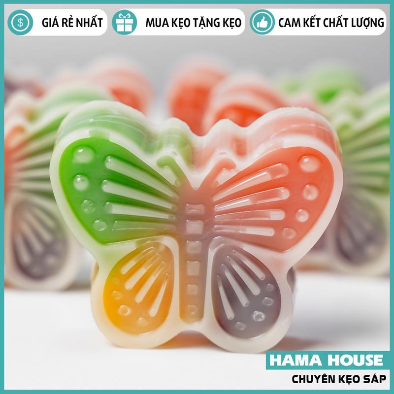  KẸO SÁP - HỒ ĐIỆP SIZE NHỎ - MIX THẠCH 4 VỊ MỨT HOA QUẢ   Ăn Vặt 