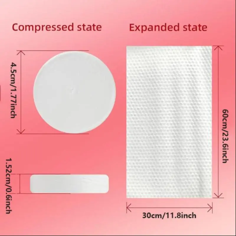 Disposable Compressed Towel, 6counts/pack Portable Travel Towel, Disposable Cloth for Travel, Camping, Hiking, Sport and Other Outdoor Activities 1
