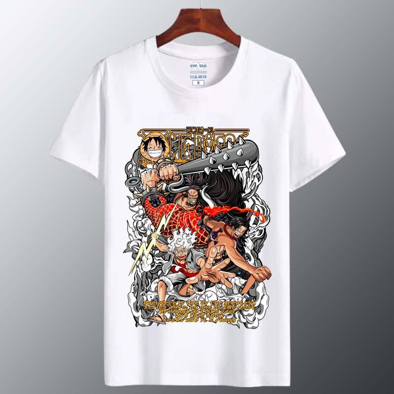 Kaos Tshirt Distro Tema Anime one piece CA1 Kualitas Katun Combed Distro Baju Digital 2