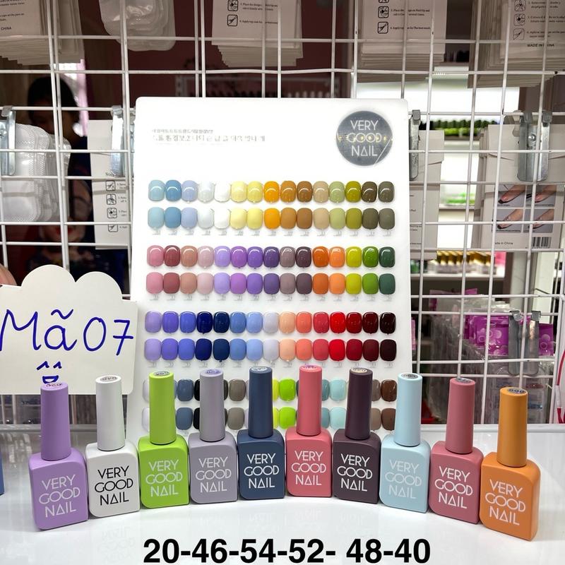  Sơn Gel Verry good combo 10 chai sơn ạ Làm Nail.   khách lưu ý đây là Sơn Gel sử dụng Máy Hơ Gel Và Base Top Bóng để dùng nhé   không Kèm Bản Màu. 